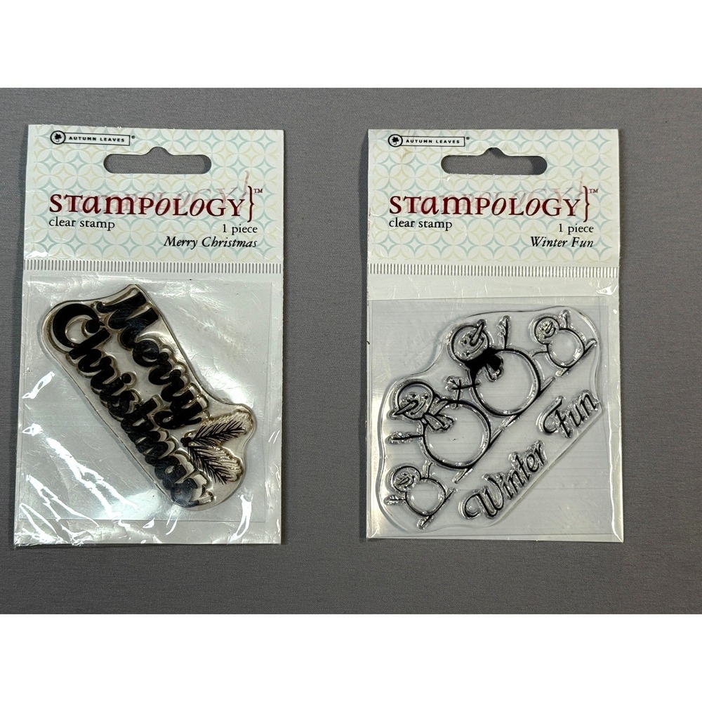 Lot of 11 Clear Stamps Holiday Seasonal Themes Hero Arts Stampology Studio G New - Picture 14 of 15